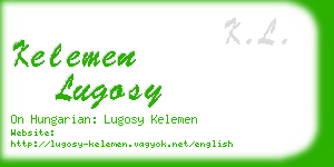 kelemen lugosy business card